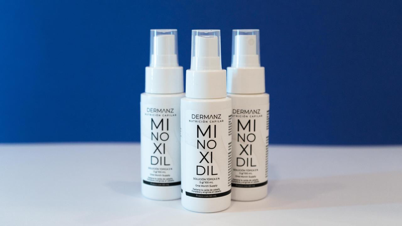 Minoxidil Dermanz 5% Frasco 60 ml