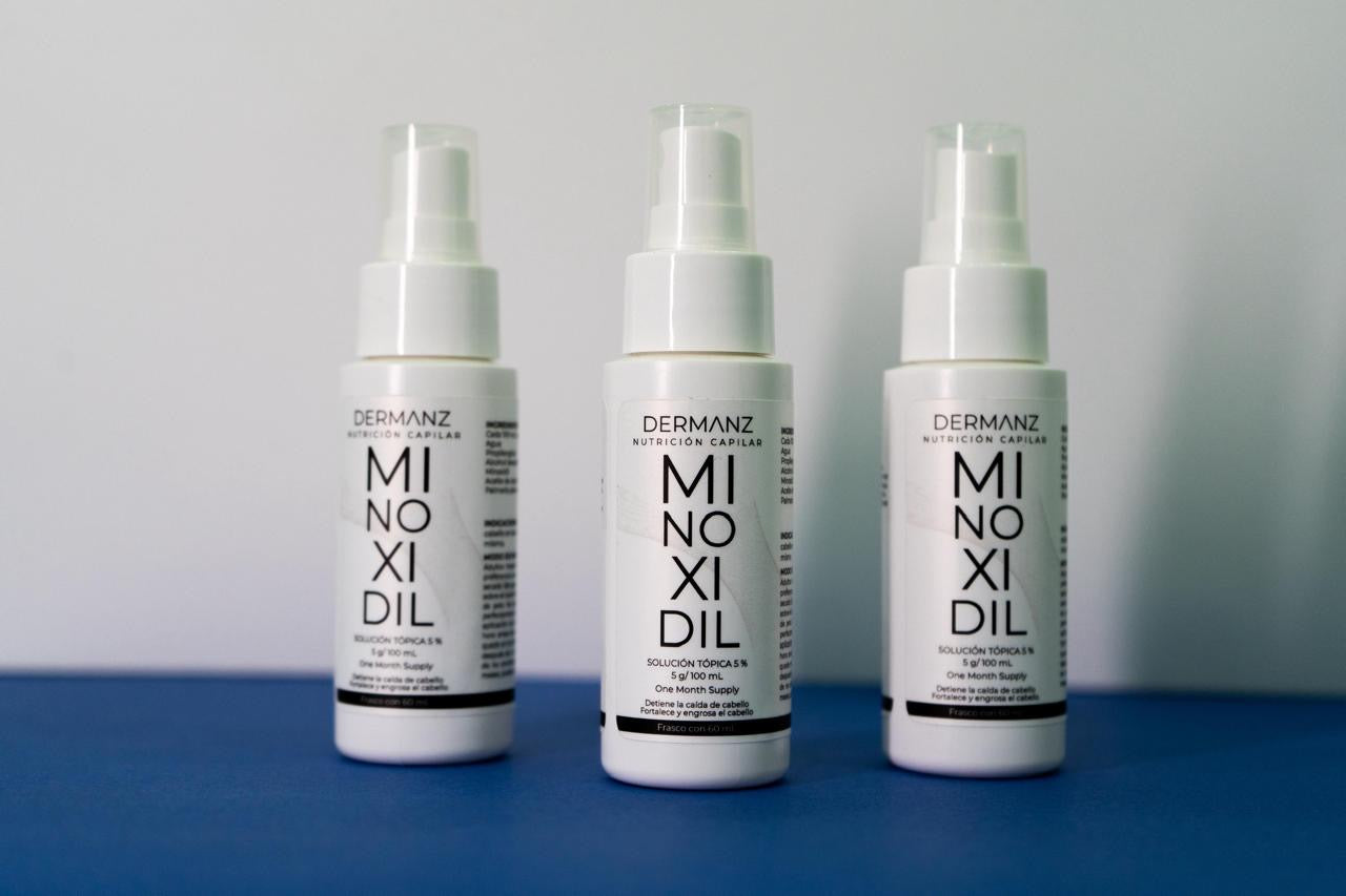 Minoxidil Dermanz 5% Frasco 60 ml